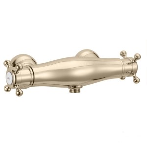 Смеситель термостатический Cisal Victorian VTT010102A настенный для душа, цвет сатинированный матовый никель