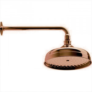 Верхний душ Cisal Shower DS01340127 D210 мм Easy Clean с настенным держателем L270 мм, цвет бронза