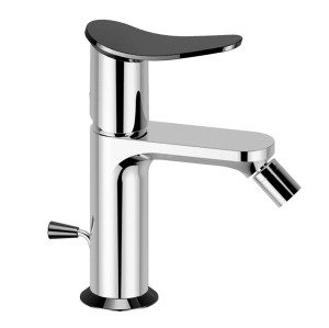 Смеситель Cisal Harlock HK0005546T для биде стандартный однорычажный на 1 отверстие, цвет хром/черный
