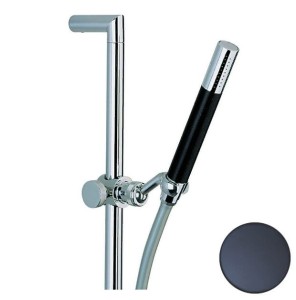 Душевой гарнитур Cisal Shower DS01005040 :ручная лейка, шланг 150 см, штанга 58 см, цвет черный матовый