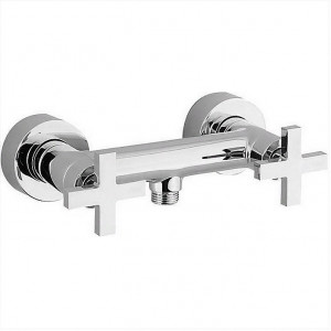 Смеситель Cisal Barcelona Quad BQ00044121 двухвентильный настенный для душа, цвет хром
