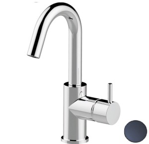 Смеситель Cisal Nuova Less LN00047540 для раковины стандартный однорычажный на 1 отверстие, цвет черный матовый